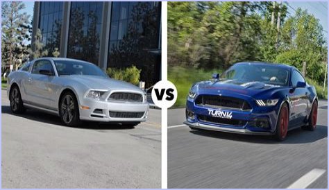 2014 vs 2015 Ford Mustang